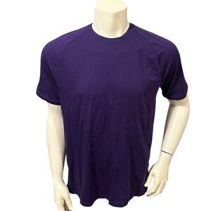 Under Armour Men’s Athletic T-Shirt Purple Logo Short Sleeve L